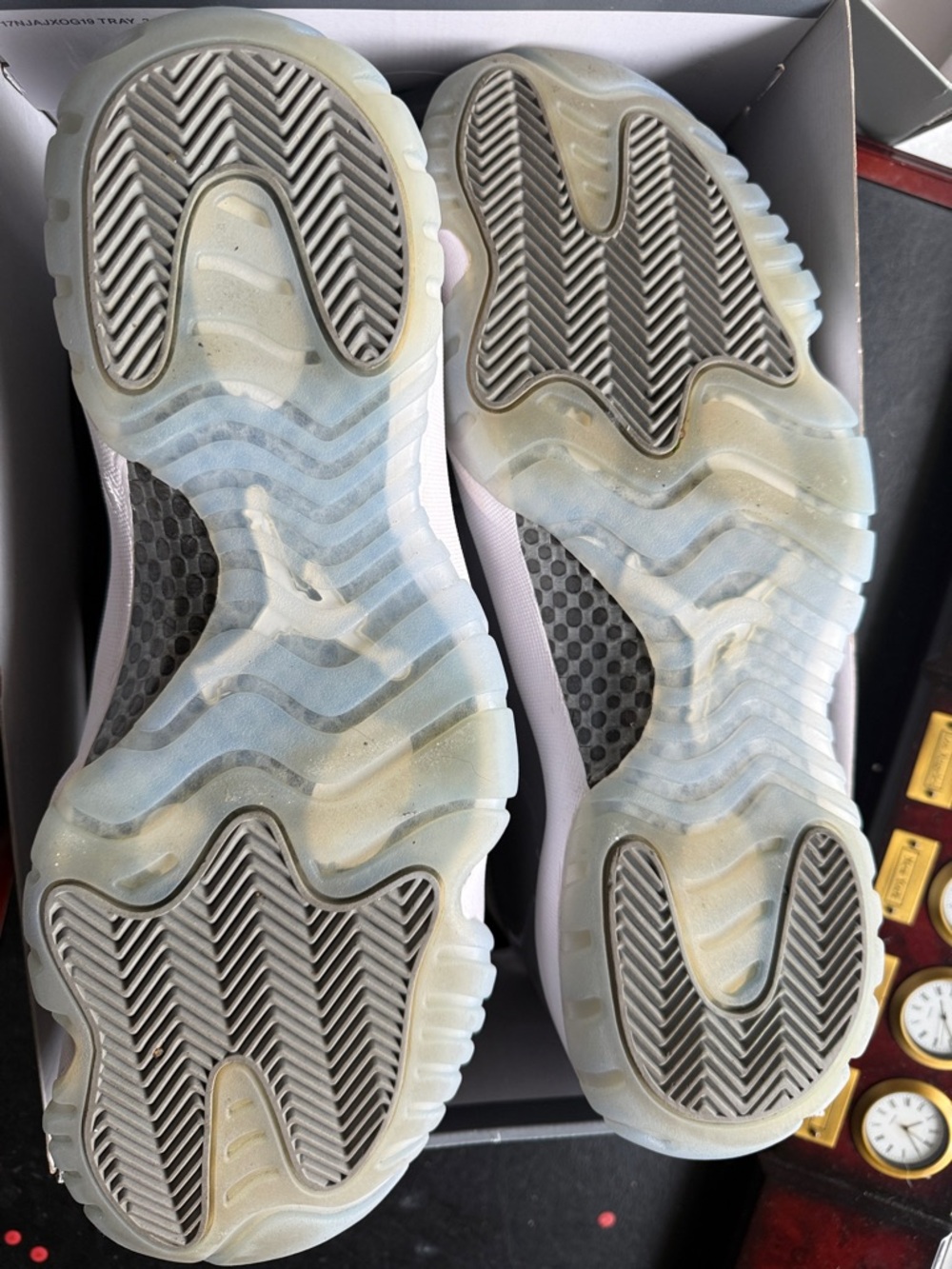 Air Jordan 11 Retro - Grey/White High-Top Sneakers - Picture 2 of 9